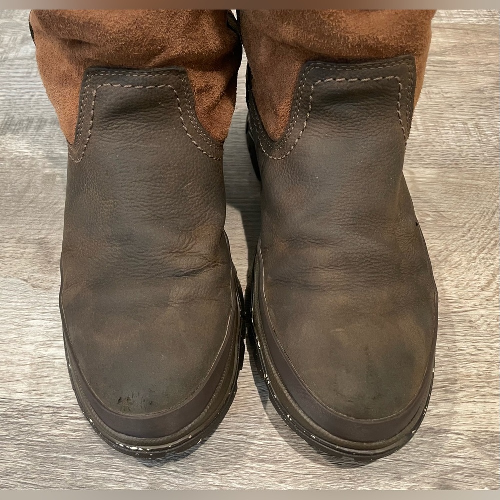 Ariat Brown Two-Tone Tall Winter Rain Boots - Picture 7 of 10